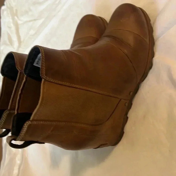 Sorel Womens Lea Wedge Booties in Elk Curry size 8.5 - Picture 2 of 9